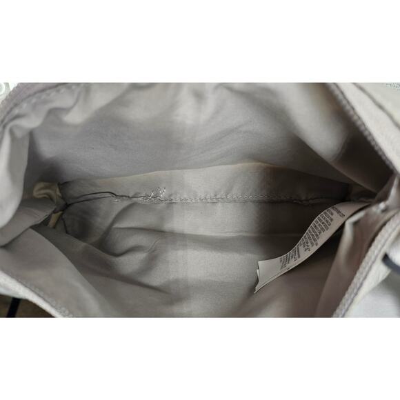 CALVIN KLEIN WOMEN'S GRAY CITY NYLON SHOULDER CROSSBODY BAG LIGHT 10"L x 5"H - Picture 9 of 16